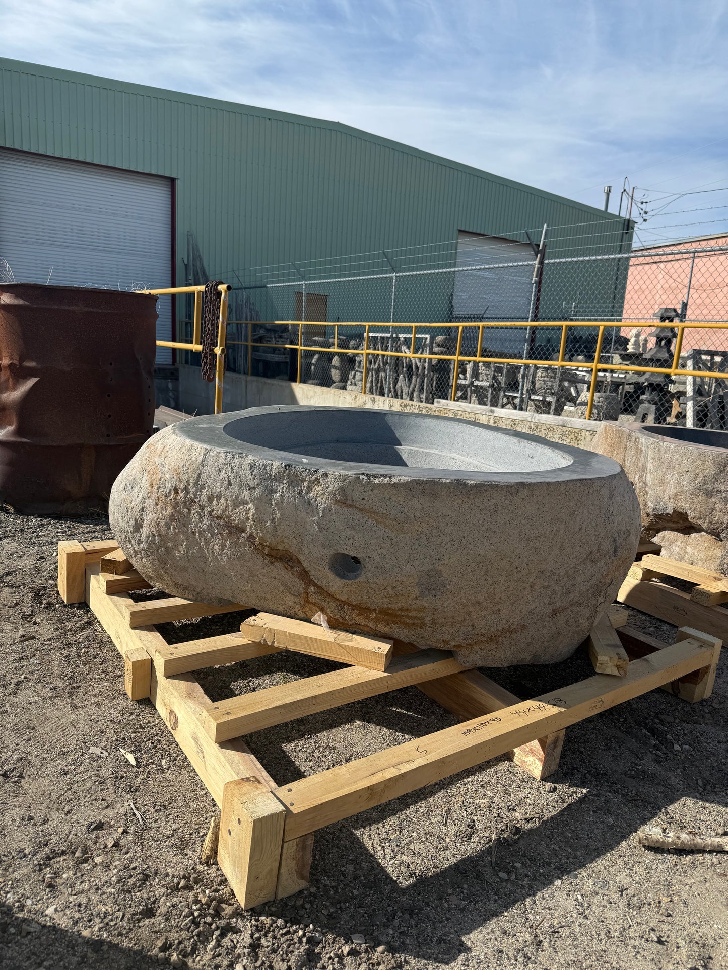 Natural Stone / Real River Boulder Gas Fire Pit (24 to Choose from)
