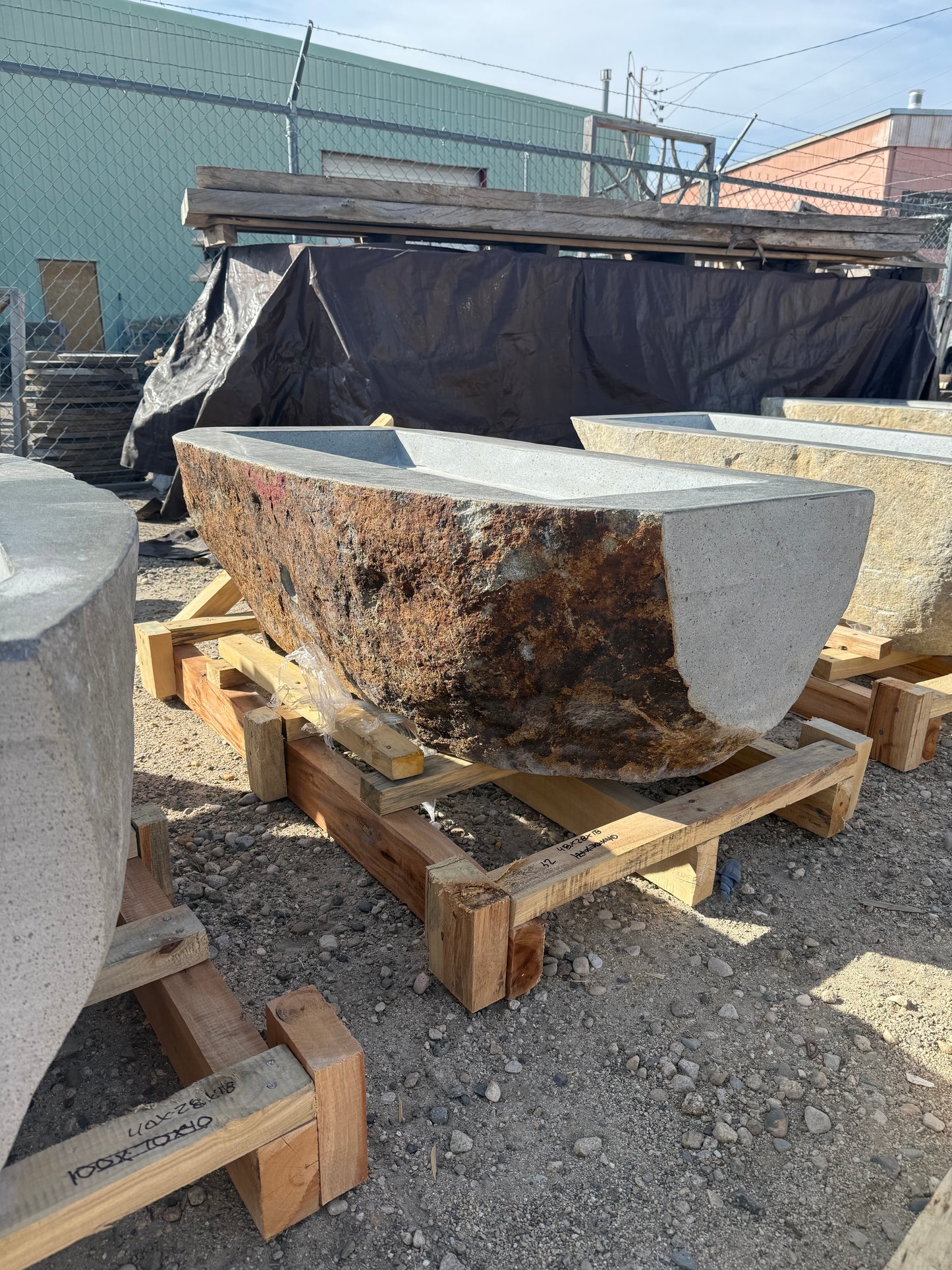 Natural Stone / Cut River Boulder Gas Fire Pit (11 Styles to Choose)