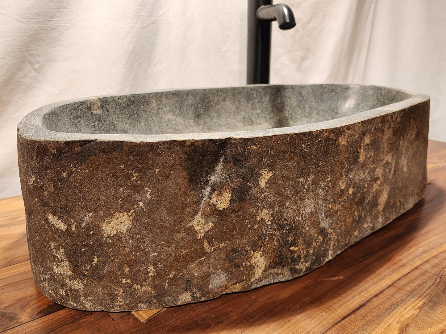 Andesite Natural Stone Vessel Sink, AND6 - Impact Imports