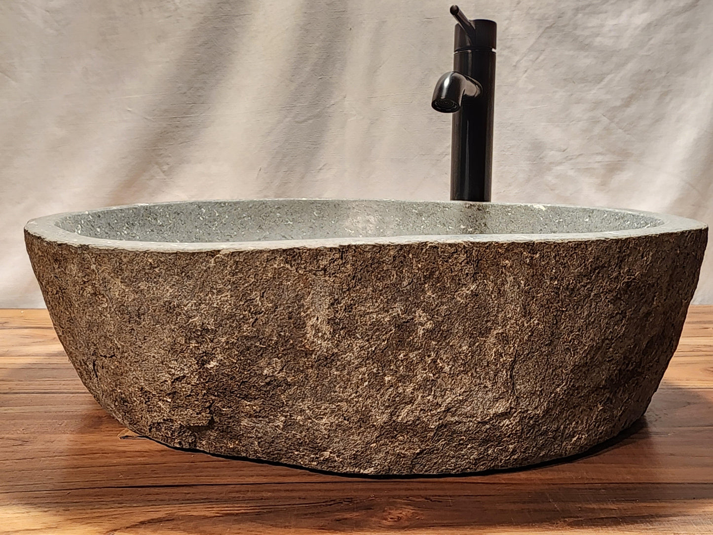 Basalt Natural Stone Vessel Sink, BAS 1 - Impact Imports