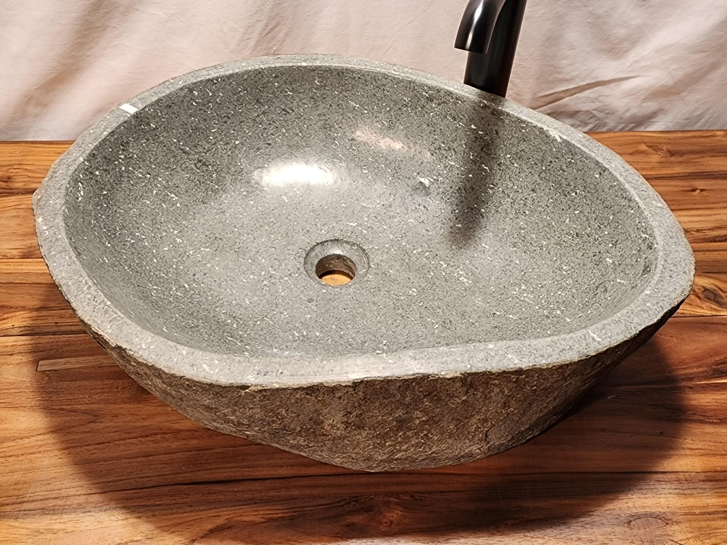 Basalt Natural Stone Vessel Sink, BAS 1 - Impact Imports