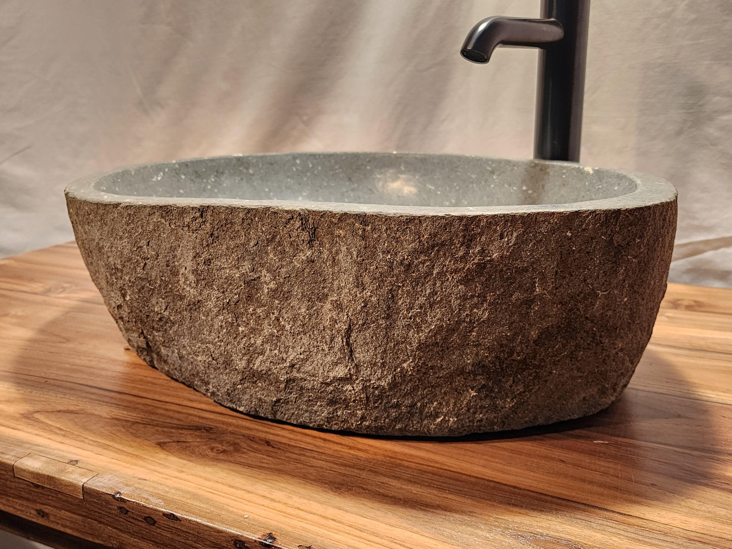 Basalt Natural Stone Vessel Sink, BAS 1 - Impact Imports