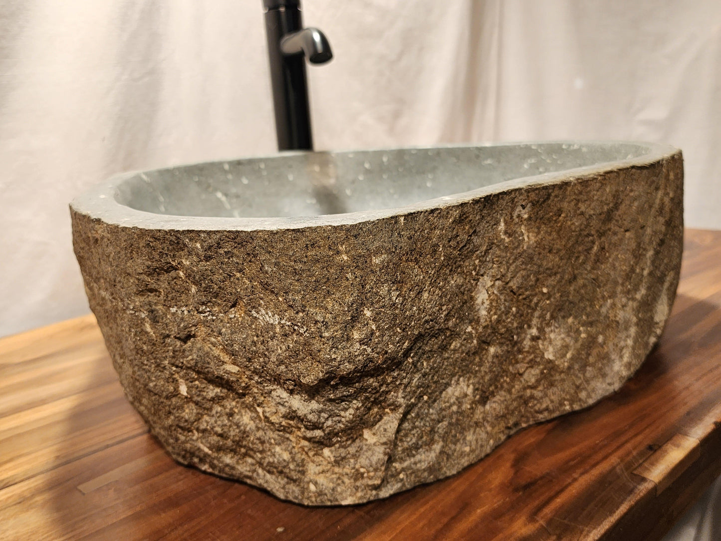 Basalt Natural Stone Vessel Sink, BAS 3 - Impact Imports