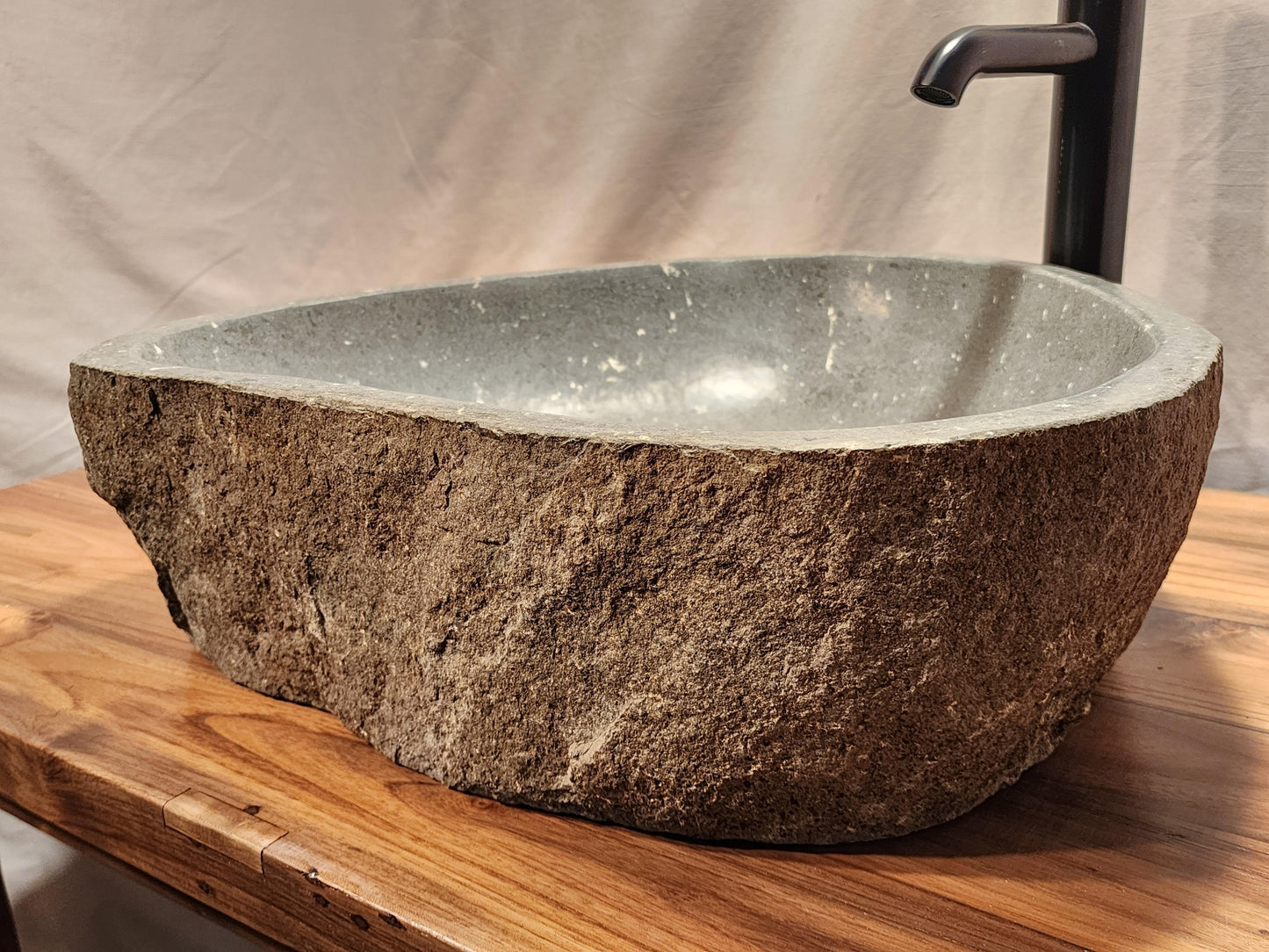 Basalt Natural Stone Vessel Sink, BAS 3 - Impact Imports