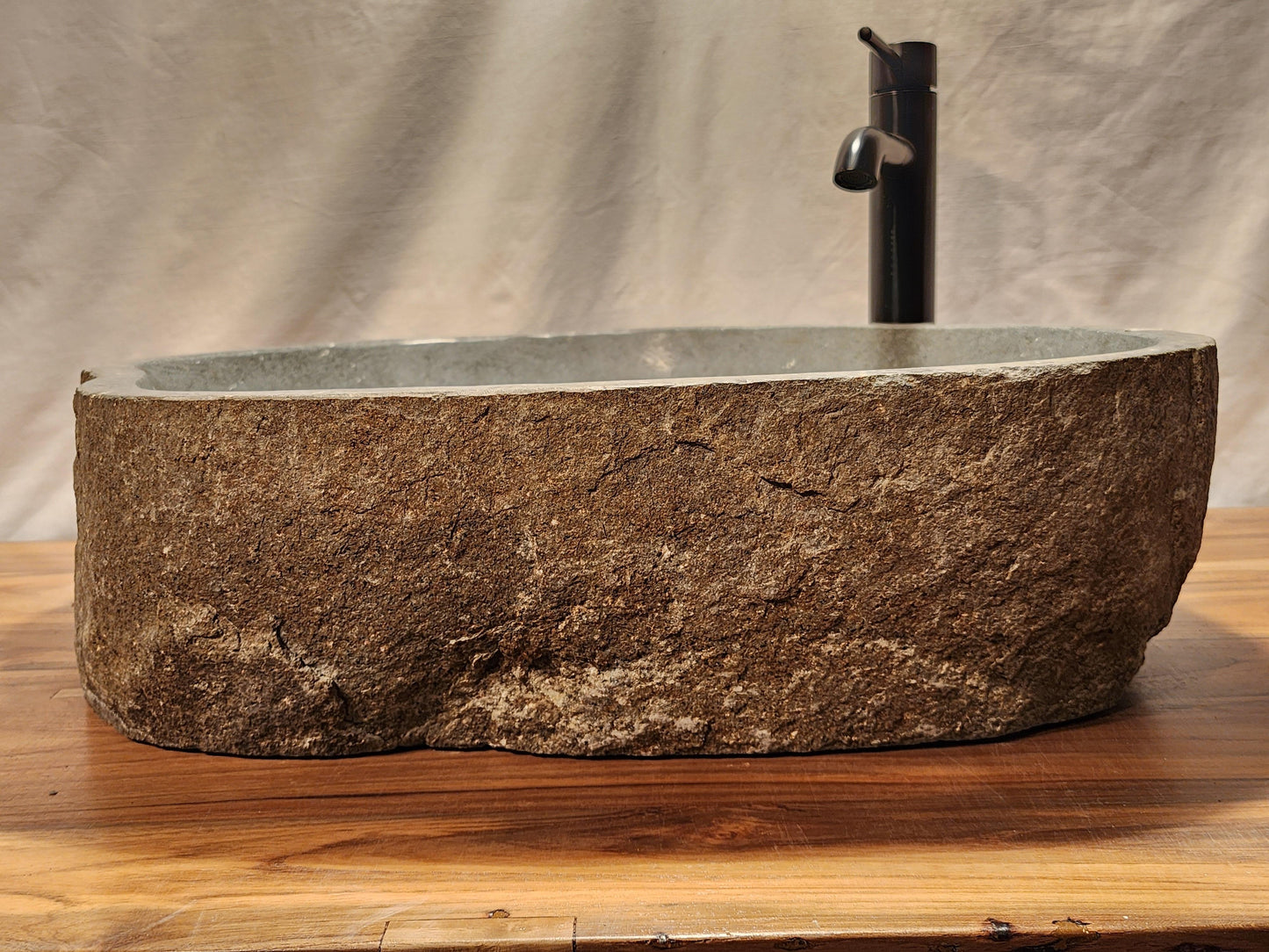 Basalt Natural Stone Vessel Sink, BAS 4 - Impact Imports