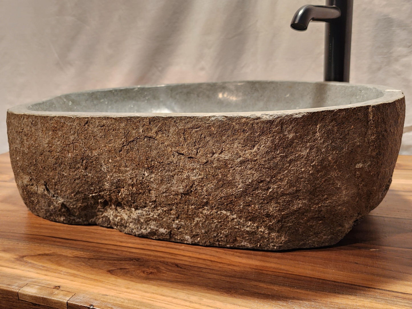 Basalt Natural Stone Vessel Sink, BAS 4 - Impact Imports