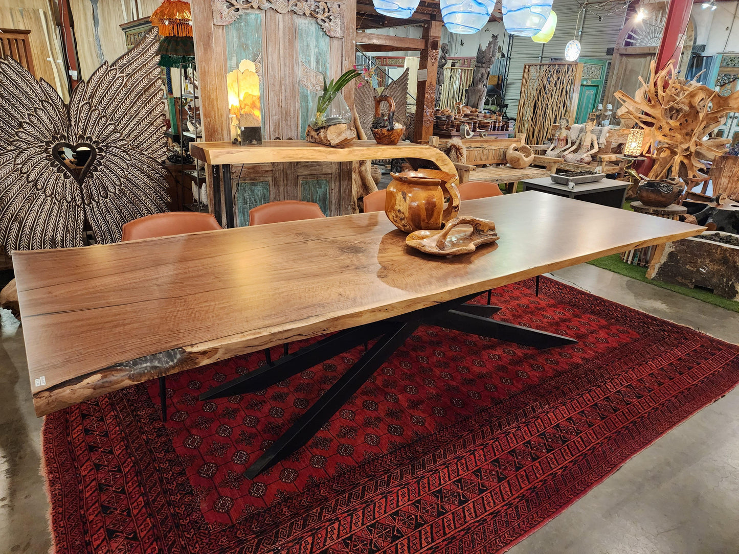 Live Edge Black Walnut Dining Table - Impact Imports