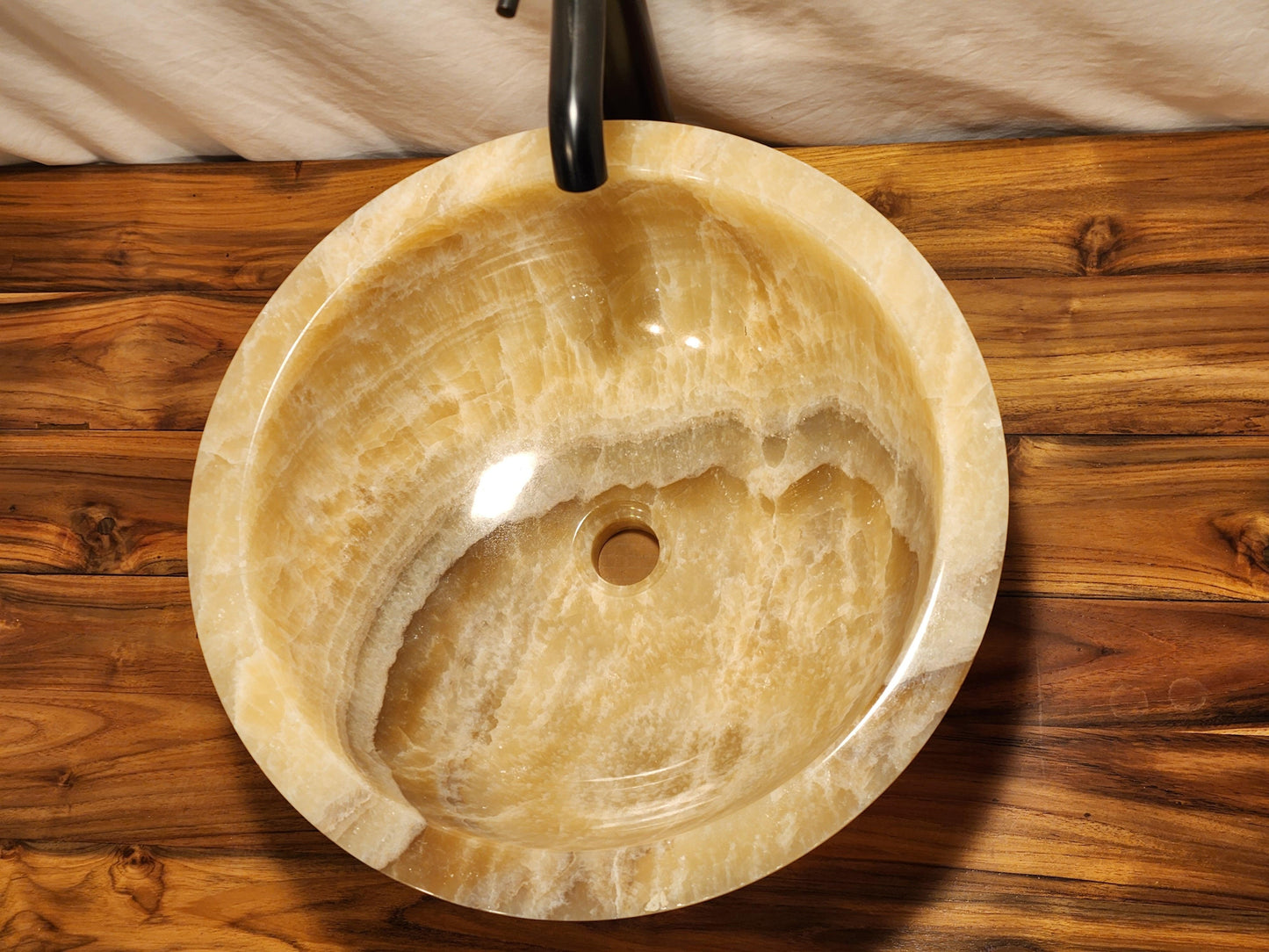 Mixed Honey Onyx Stone Vessel Sink, MHO18 - Impact Imports