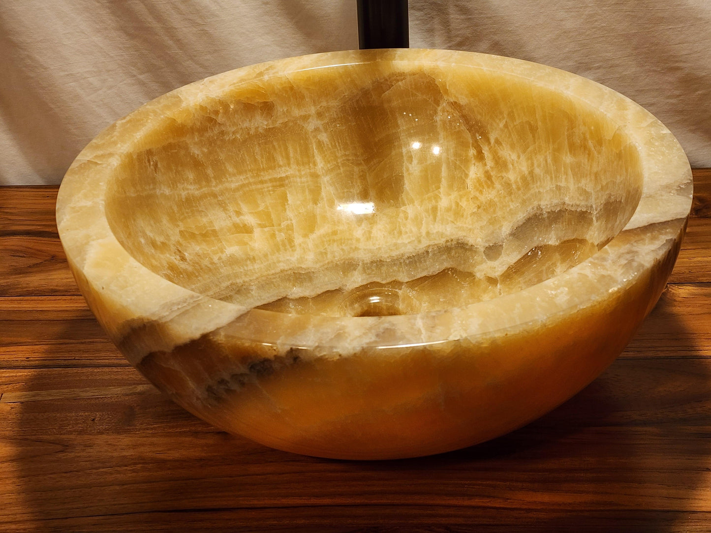 Mixed Honey Onyx Stone Vessel Sink, MHO18 - Impact Imports