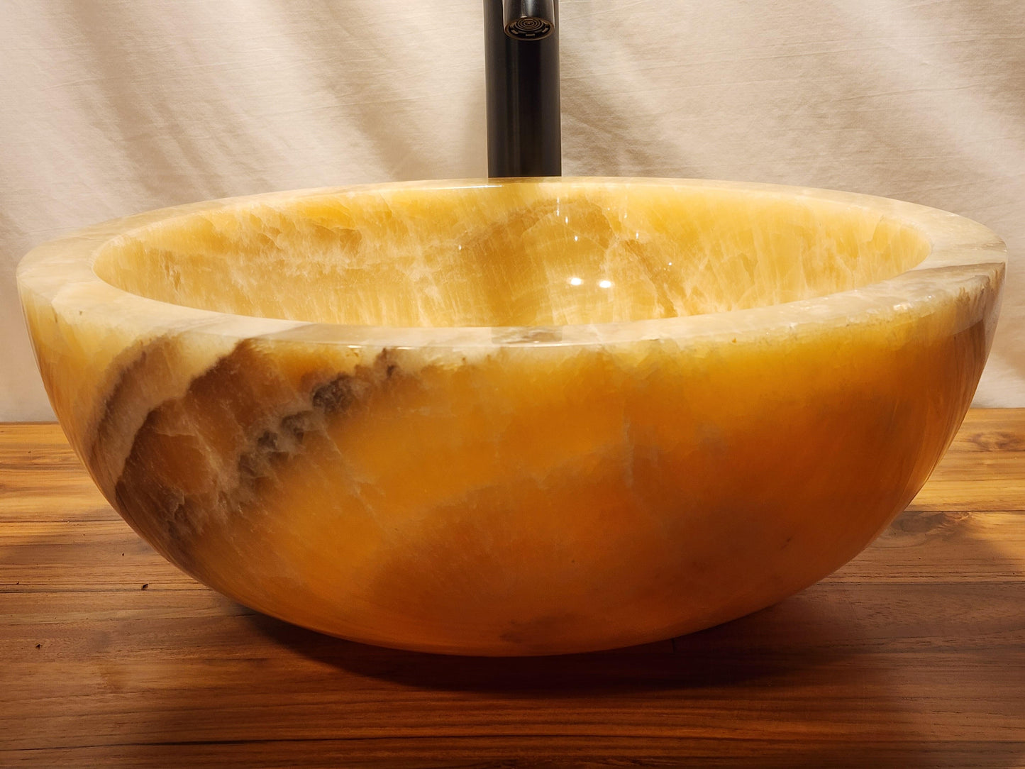 Mixed Honey Onyx Stone Vessel Sink, MHO18 - Impact Imports