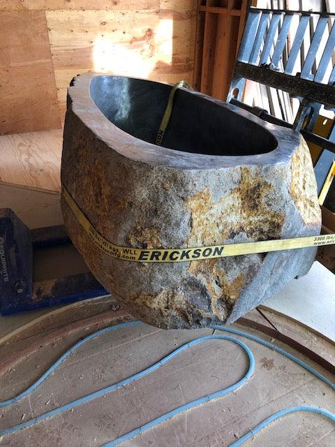 Natural Stone Bathtub Installations - Impact Imports
