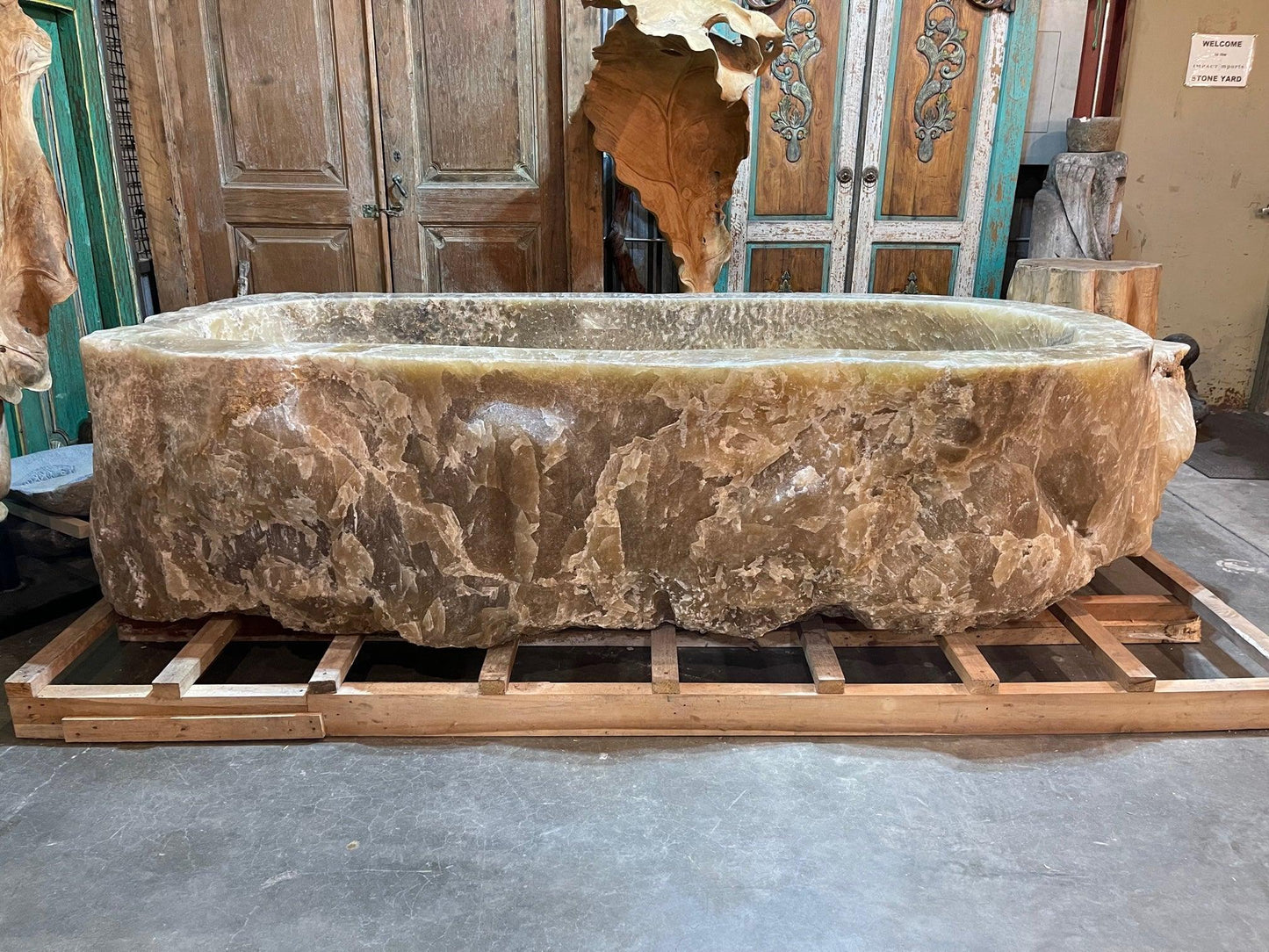 Onyx Natural Stone Bathtub - Impact Imports