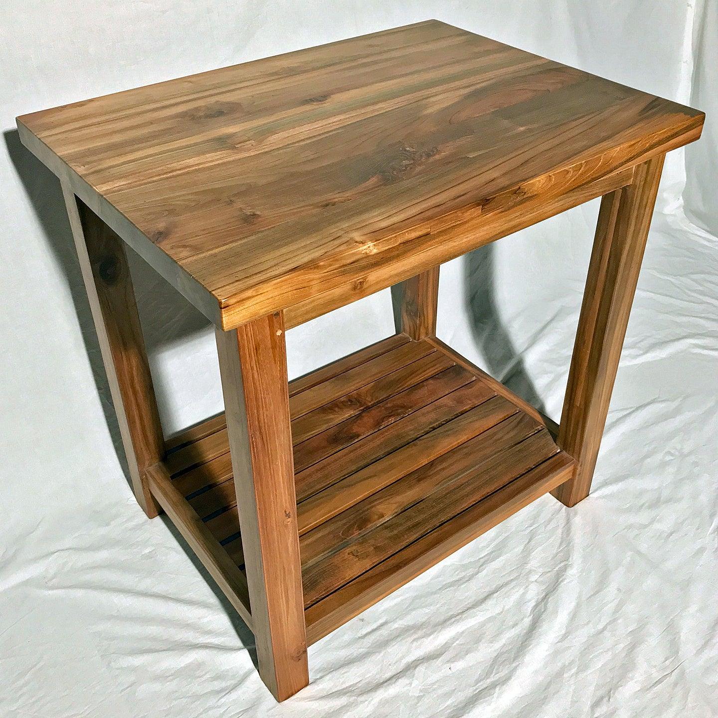 Reclaimed Teak Bathroom Vanity, 32" x 24" - Impact Imports