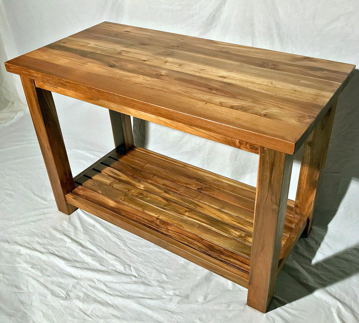 Reclaimed Teak Bathroom Vanity, 48" x 24" - Impact Imports