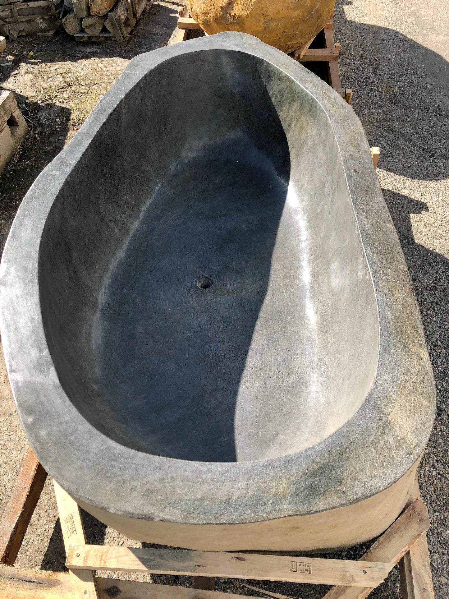 River Boulder Natural Stone Bathtub - Impact Imports