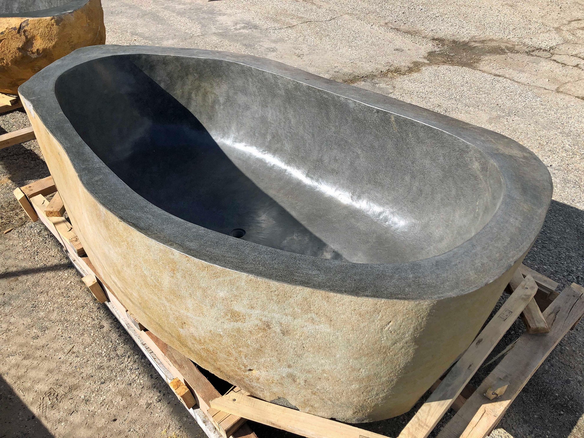 River Boulder Natural Stone Bathtub - Impact Imports