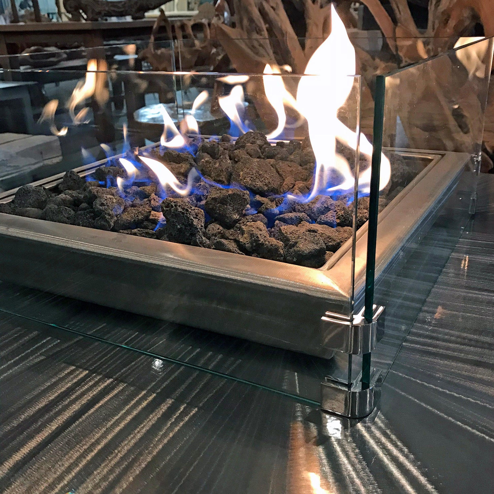 Tempered Glass Wind Guard for IMPACT Fire Tables - Impact Imports