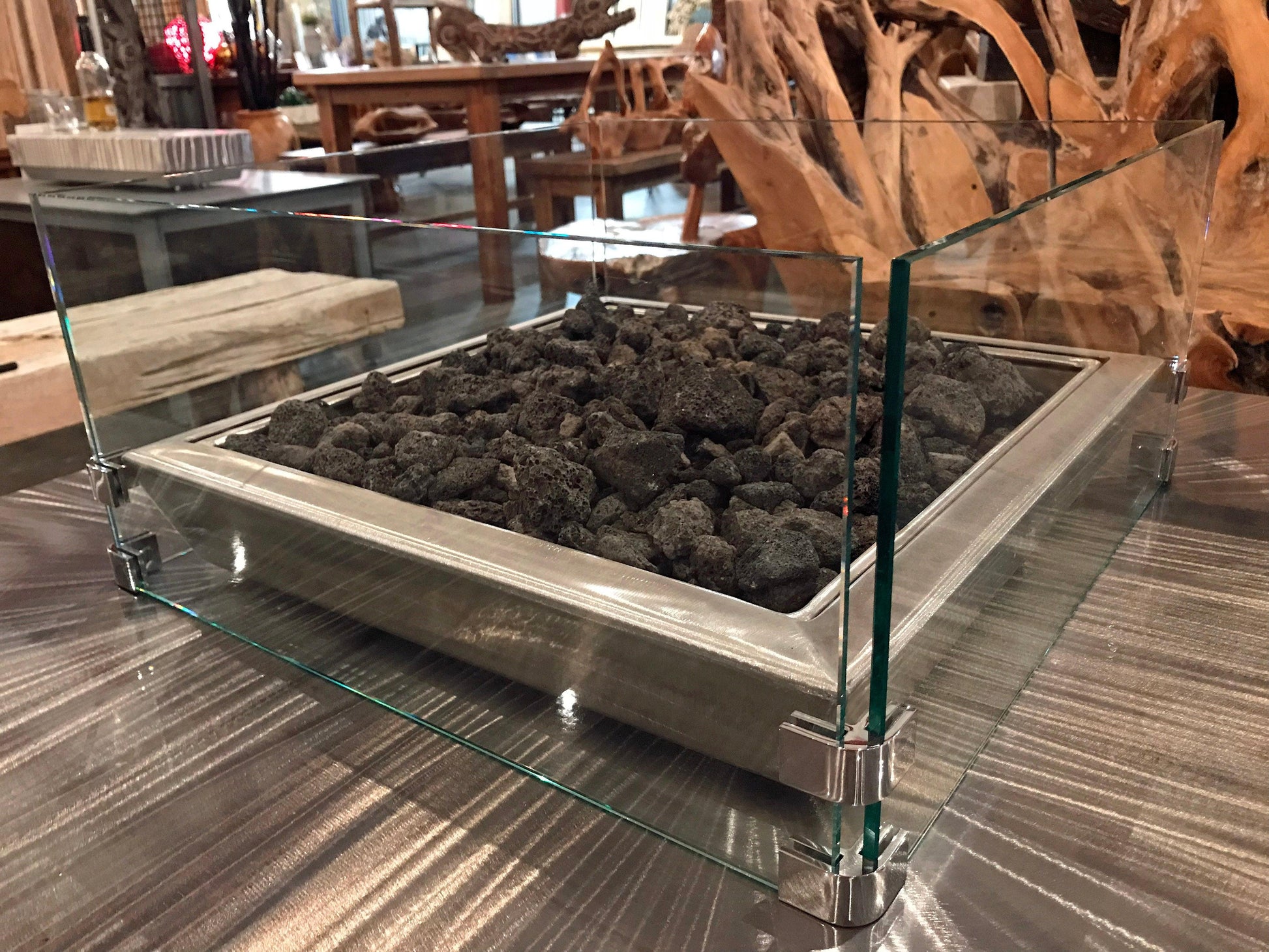 Tempered Glass Wind Guard for IMPACT Fire Tables - Impact Imports