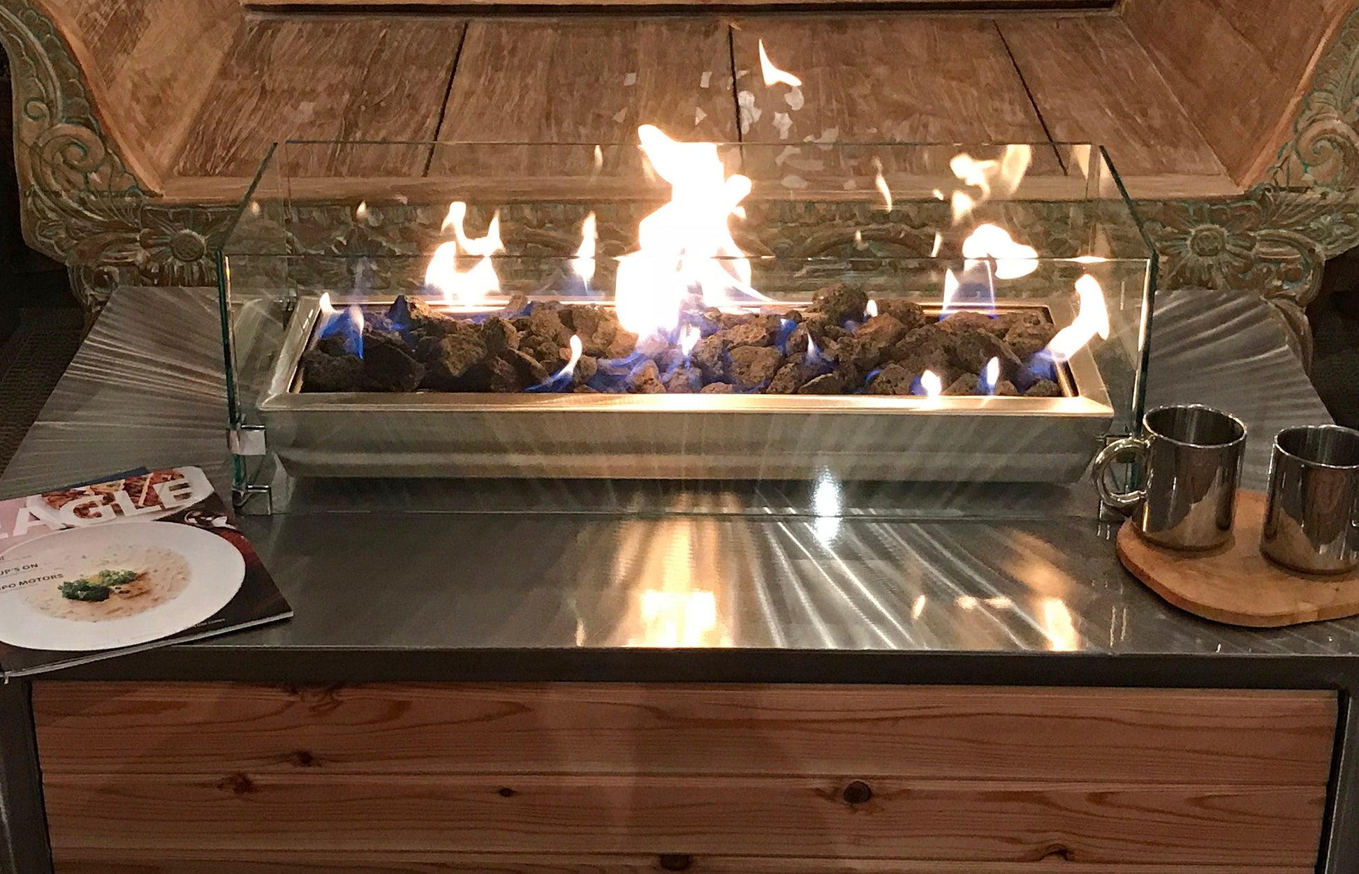 Tempered Glass Wind Guard for IMPACT Fire Tables - Impact Imports