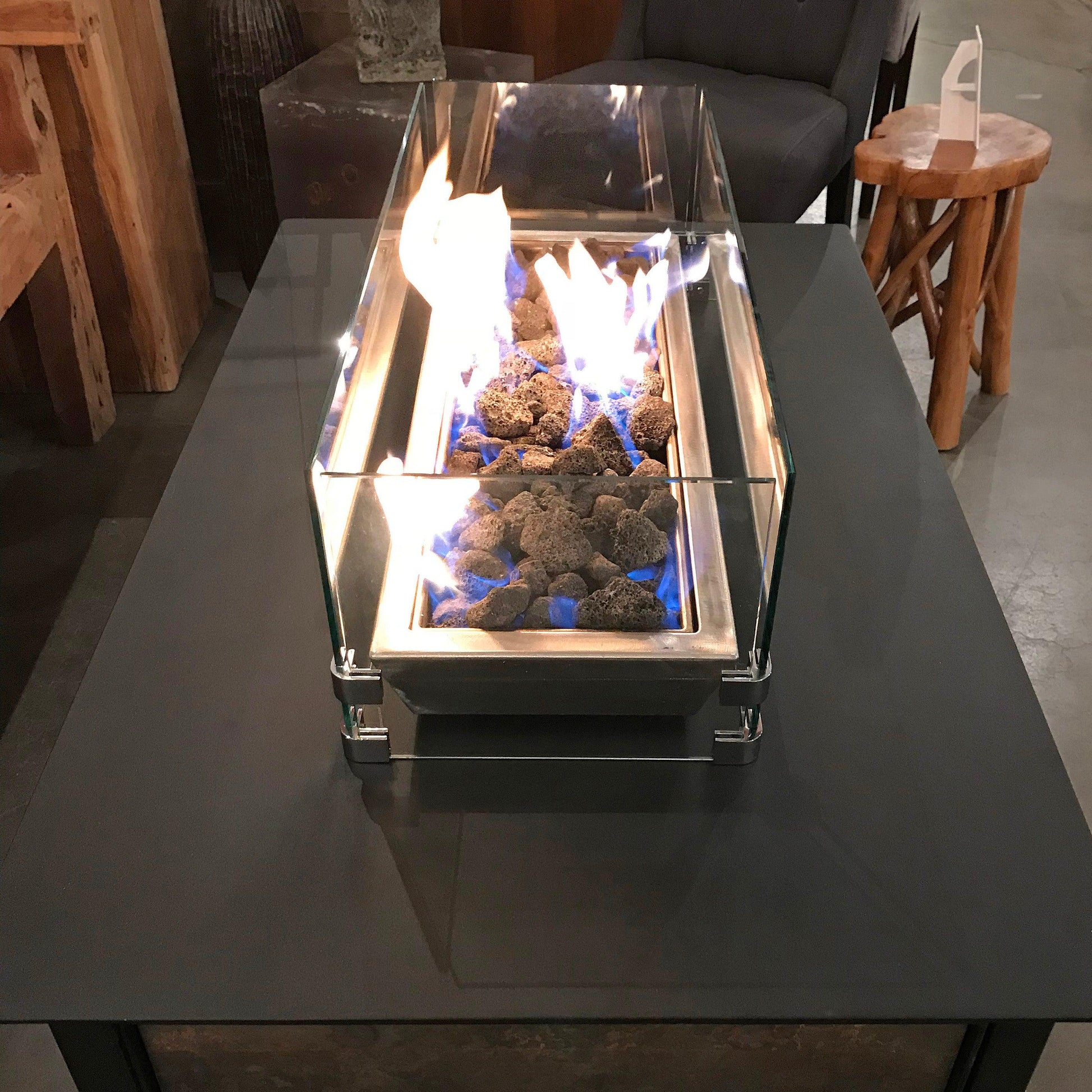 Tempered Glass Wind Guard for IMPACT Fire Tables - Impact Imports