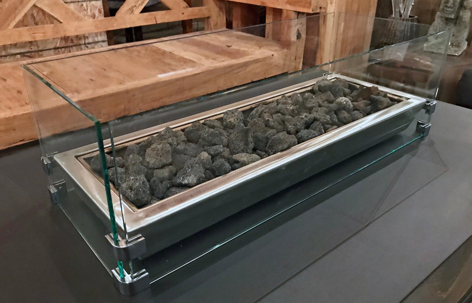 Tempered Glass Wind Guard for IMPACT Fire Tables - Impact Imports