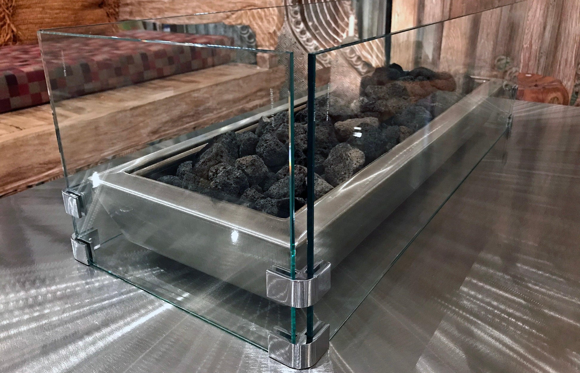 Tempered Glass Wind Guard for IMPACT Fire Tables - Impact Imports