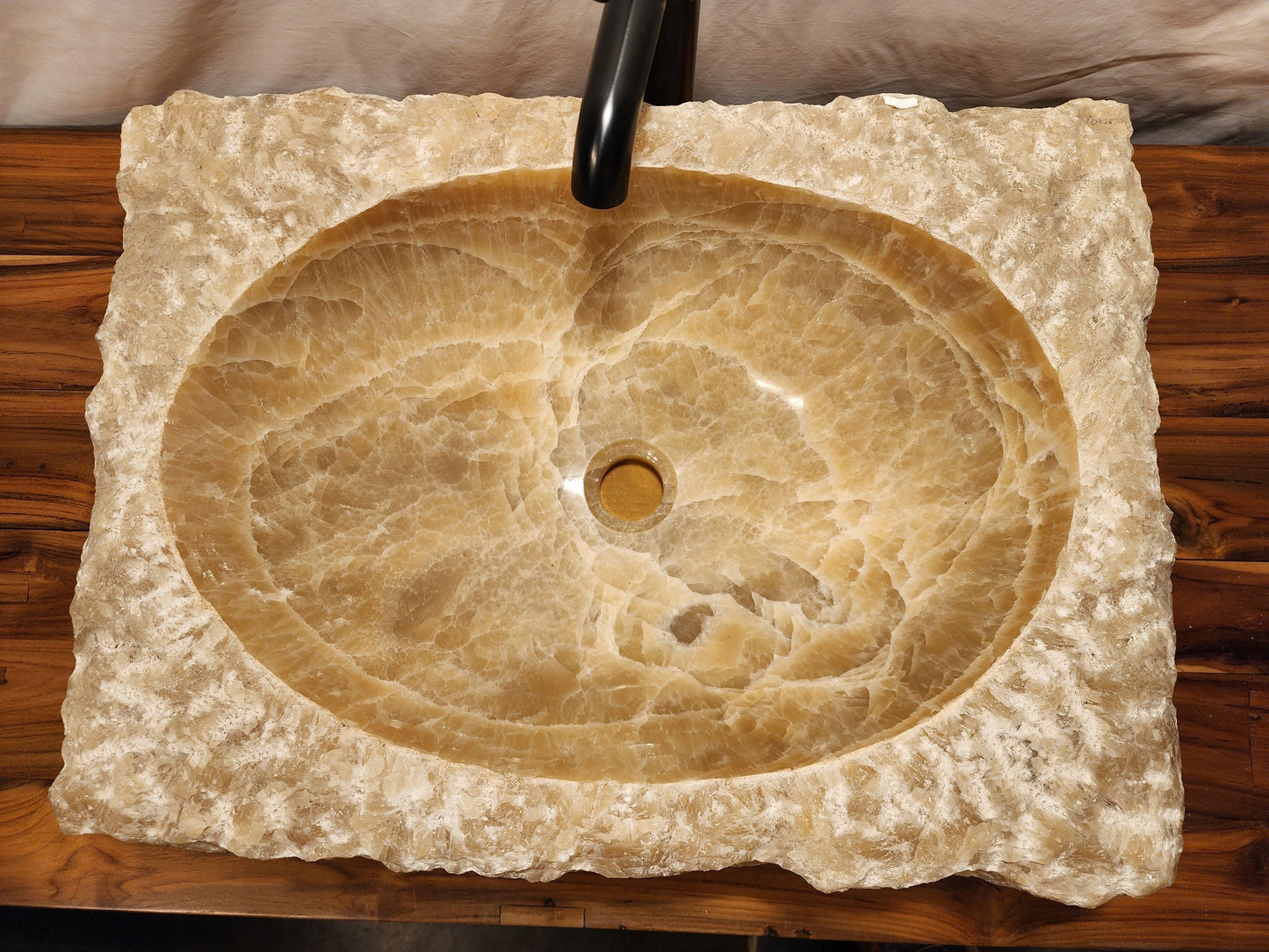 White Square Onyx Stone Vessel Sink, SQWO1 - Impact Imports