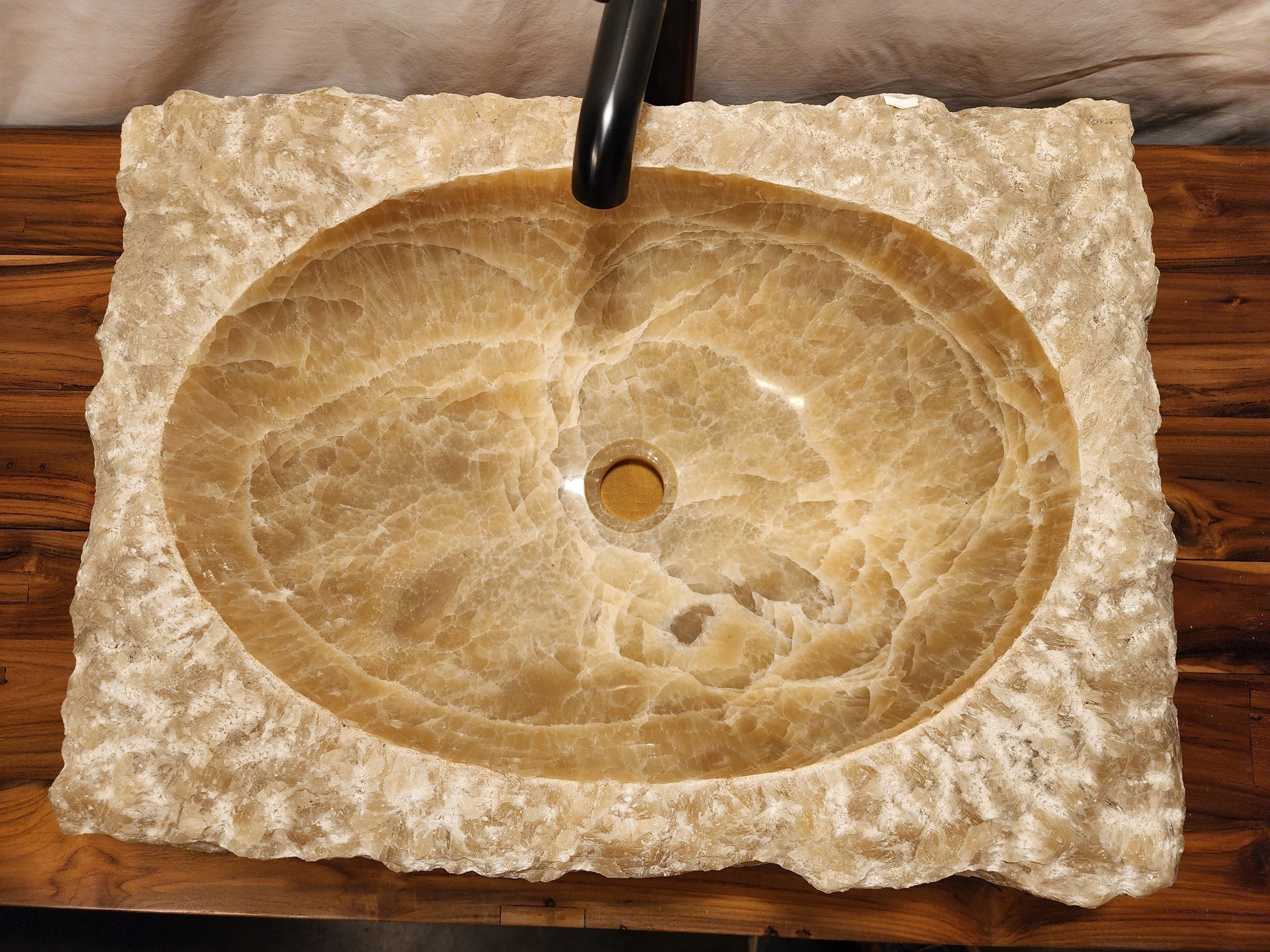 White Square Onyx Stone Vessel Sink, SQWO1 - Impact Imports
