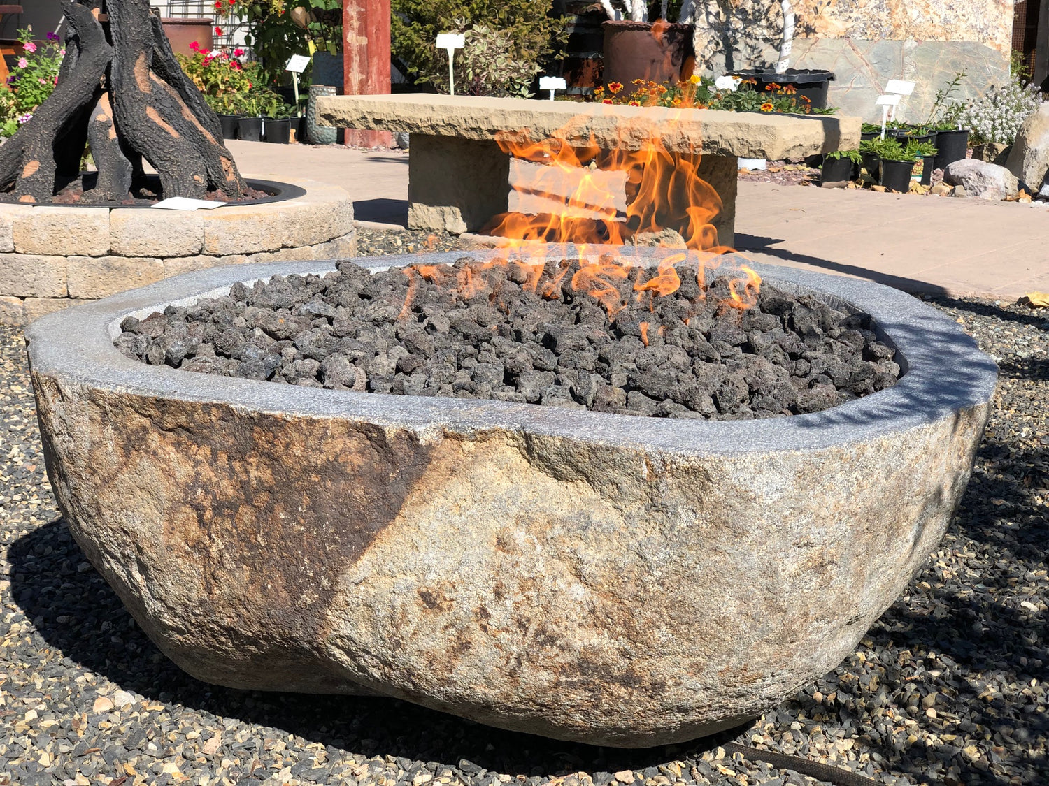 Natural Stone Gas Fire Pits