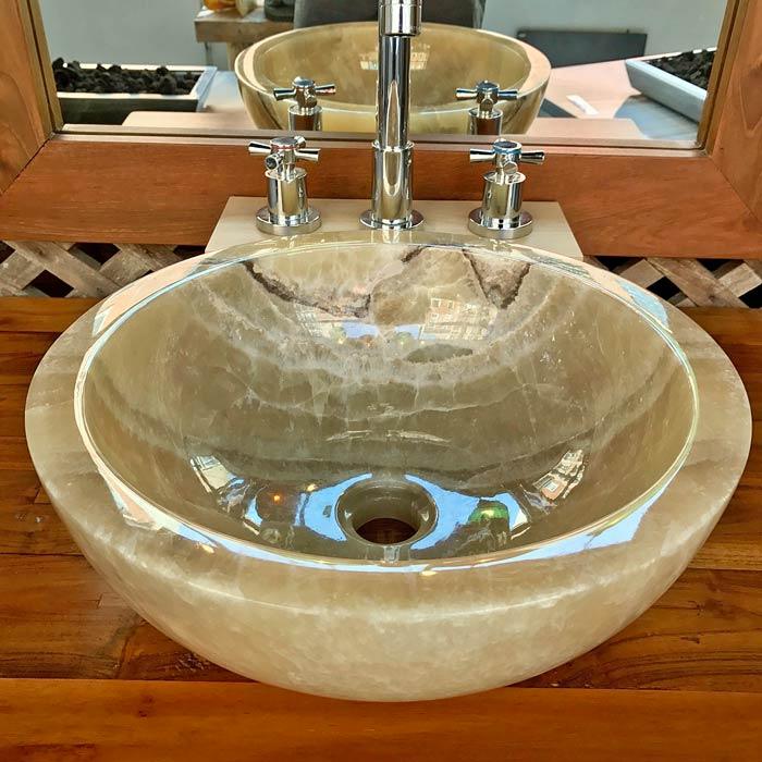 Onyx & Marble Stone Vessel Sinks - Impact Imports