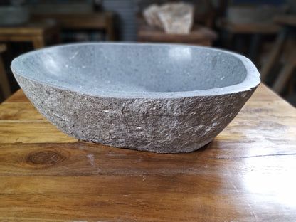 Basalt Natural Stone Vessel Sink, BAS6