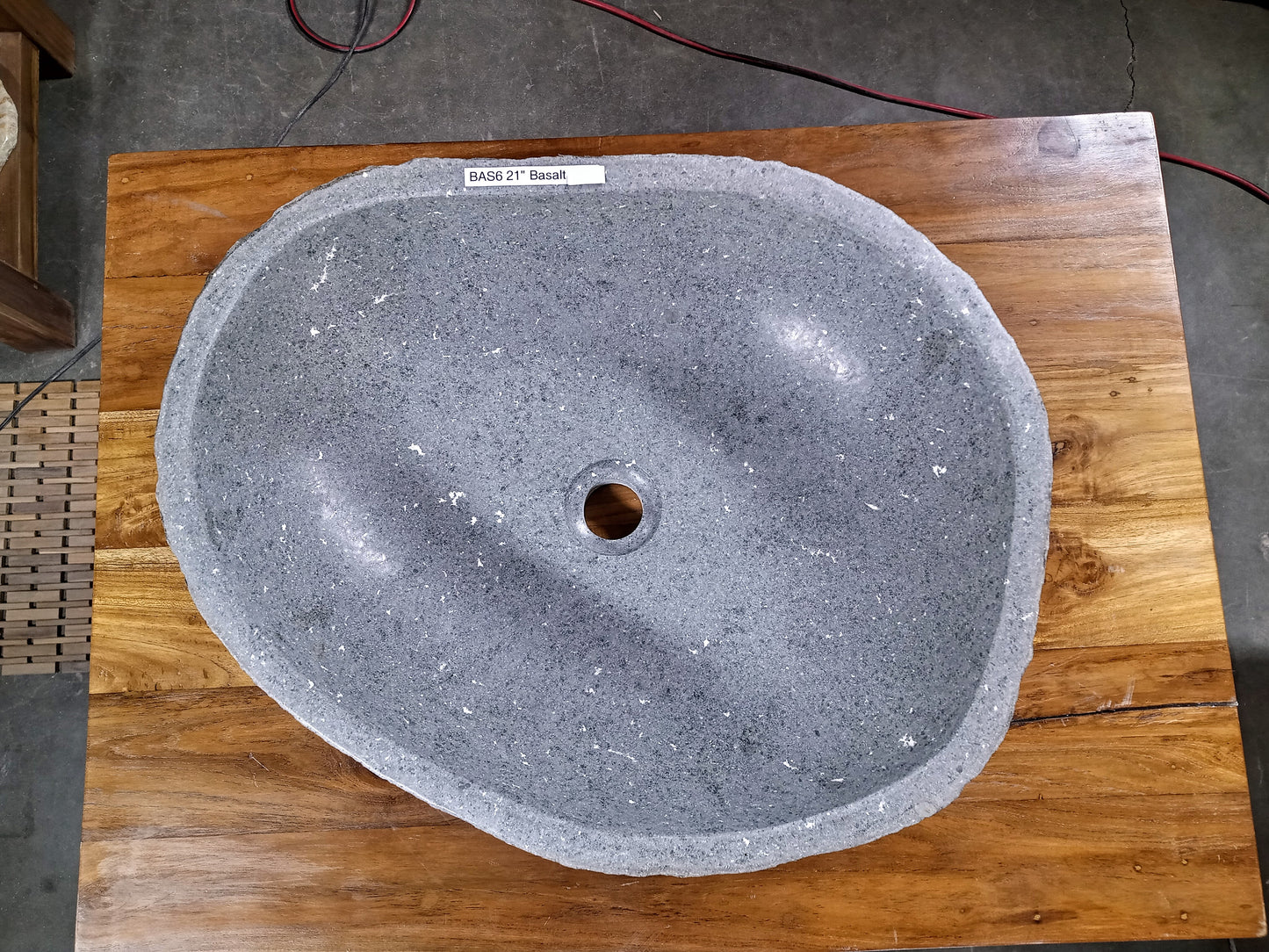 Basalt Natural Stone Vessel Sink, BAS6