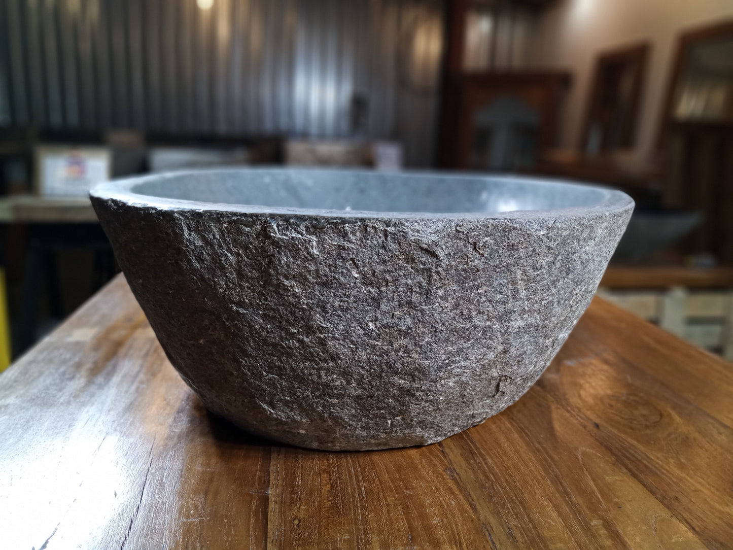 Basalt Natural Stone Vessel Sink, BAS6