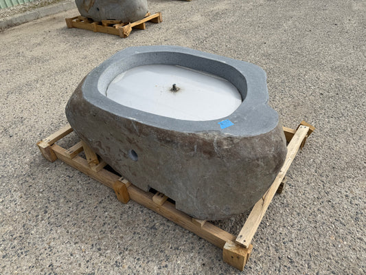 Natural Stone / Real River Boulder Gas Fire Pit RBFP33