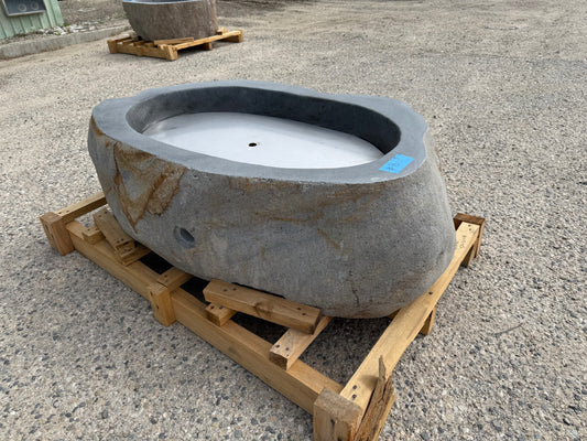Natural Stone / Real River Boulder Gas Fire Pit RBFP08