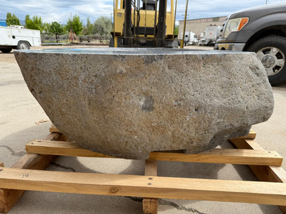 Natural Stone / Real River Boulder Gas Fire Pit RBFP19
