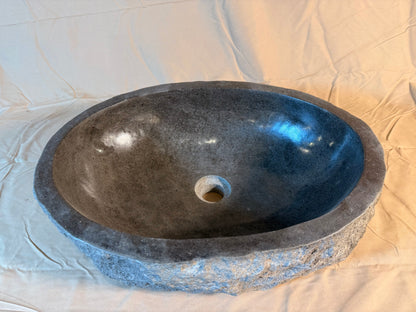 River Boulder / River Rock Stone Vessel Sink, RR25