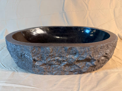 River Boulder / River Rock Stone Vessel Sink, RR27