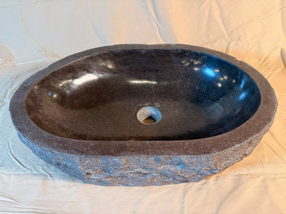 River Boulder / River Rock Stone Vessel Sink, RR27