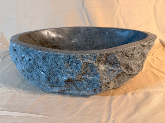 River Boulder / River Rock Stone Vessel Sink, RR28
