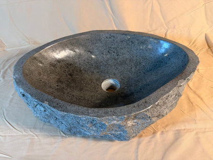 River Boulder / River Rock Stone Vessel Sink, RR28