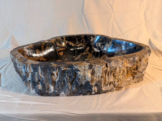 Petrified Wood Stone Vessel Sink, PW17
