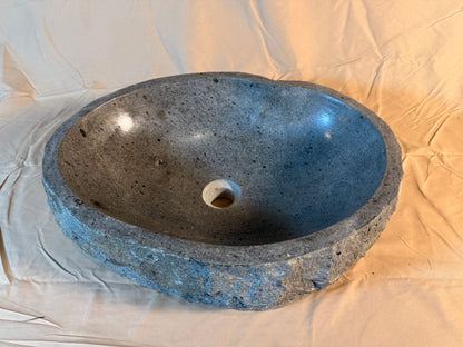 River Boulder / River Rock Stone Vessel Sink, RR29