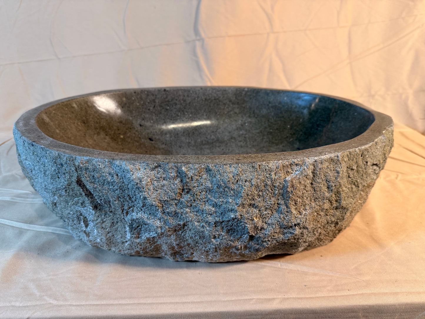 River Boulder / River Rock Stone Vessel Sink, RR30