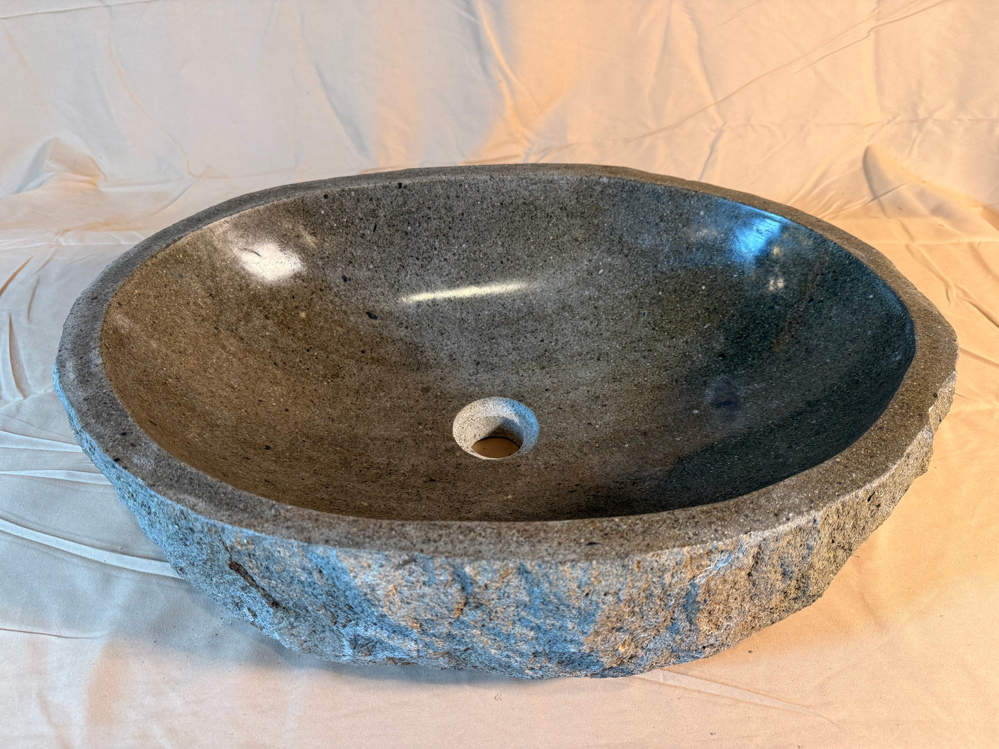 River Boulder / River Rock Stone Vessel Sink, RR30
