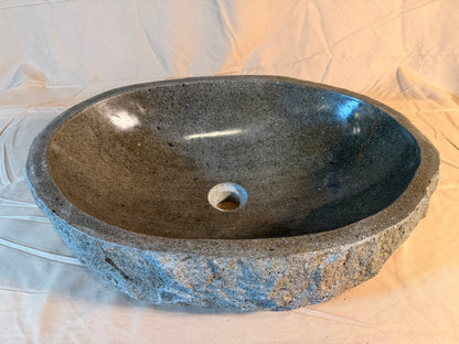 River Boulder / River Rock Stone Vessel Sink, RR30