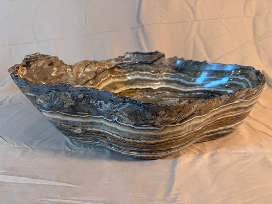 Onyx Stone Vessel Sink, Organic Shape, ON01