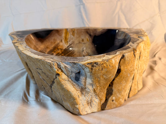Petrified Wood Stone Vessel Sink, PW20