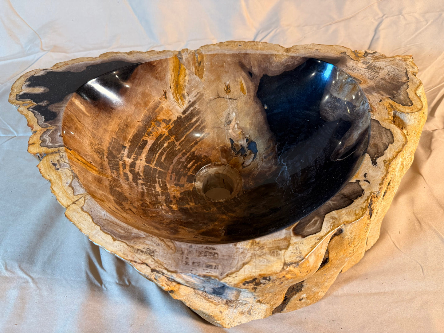 Petrified Wood Stone Vessel Sink, PW20