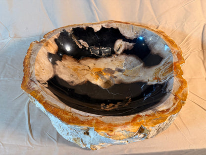 Petrified Wood Stone Vessel Sink, PW21